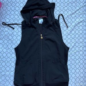 Heartsoul scrub vest with removable hood size XS